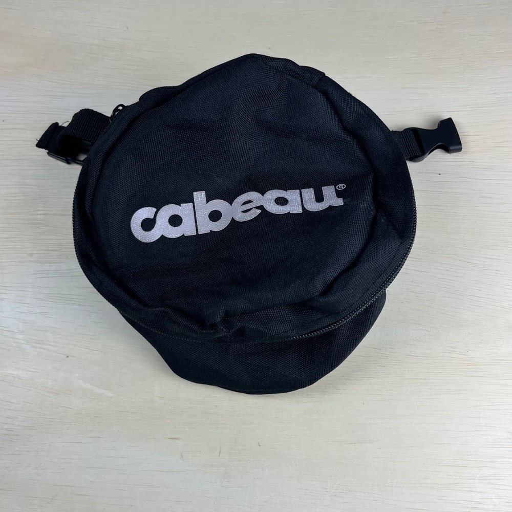 Cabeau Travel Pillow Replacement Storage Bag Black Zippered Case Only